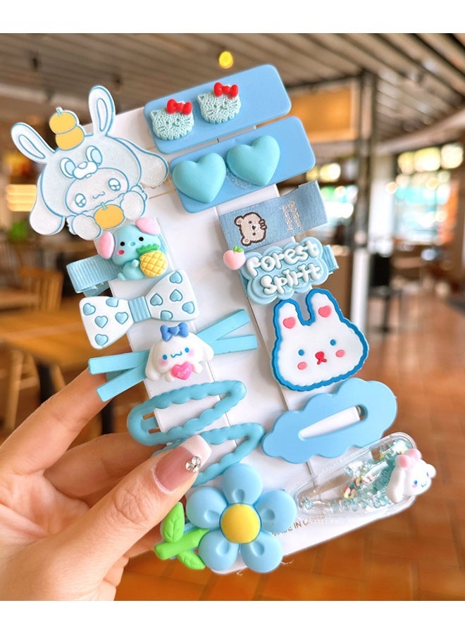 Sanrio Baby hair clips, hairpins, girls' hair accessories, toddler hair accessories, children's styling hair clips, Kuromi, Cinnamoroll, My Melody cute girls' hair clips 42-piece set - Image 3
